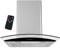 Syntrox Germany DH-210W-60 Touch Hotte aspirante en verre avec écran tactile et télécommande 60 cm