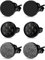 OIDEA Ohrstecker Schwarz Rund Set Basic, aus hochwertigem Edelstahl, 6mm 8mm 10mm für Damen Herren
