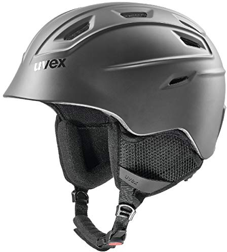uvex Fierce - Leichter Skihelm für Damen und Herren - individuelle Größenanpassung - wechselbare Innenausstattung - Black matt - 59-61 cm