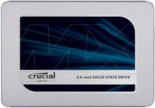 Crucial MX500 CT250MX500SSD1 SSD Internal, 250GB, 3D NAND, SATA, 2.5 Inch (Refurbished Certificate)