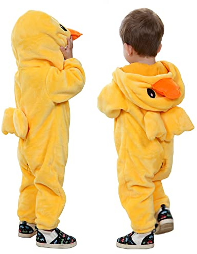 Doladola Bebé Niños Niñas con Capucha Monos para bebés Franela Traje De Animales Ropa