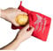 AMOYER Rojo Lavable Olla Bolsa de Patatas al Horno de microondas Cocinar la Patata Quick Fast (Cocineros 4 Patatas a la Vez)