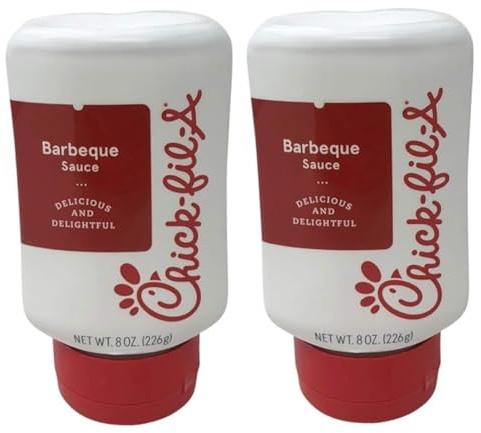 Chick-Fil-A Sauce 8 oz. Squeeze Bottle 2 Pack - Resealable Container For Dipping, Drizzling, and Marinades (Barbecue)…