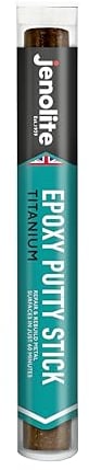 JENOLITE Bâton de mastic époxy en acier titane – 17,8 cm (112 g) pour réparation et reconstruction de tous métaux