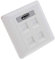 MERIGLARE 4-port Wall Outlet Faceplate 2-way Ethernet Network RJ45 Keystone