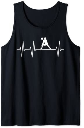 Volleyball Beachvolleyball Heartbeat Herzschlag Ball Outfit Tank Top