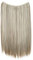 CAISHA 50cm 1 Tresse Extension mit Gummiband Extensions Haarverlängerung Haarteil Glatt Hellbraun Hellblond Strähnen E123