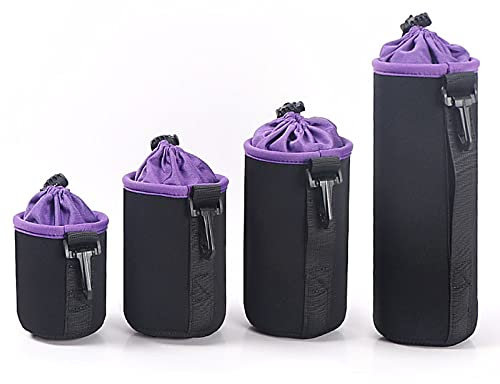 Lywencom Pochette étanche pour Objectif d'appareil Photo SLR avec Cordon de Serrage réglable et Pince rotative, pour Nikon, Pentax, Sony, Olympus, Panasonic, etc.