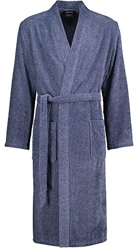 Cawö Home Bademäntel Herren Kimono Streifen 5507 denim - 17 S