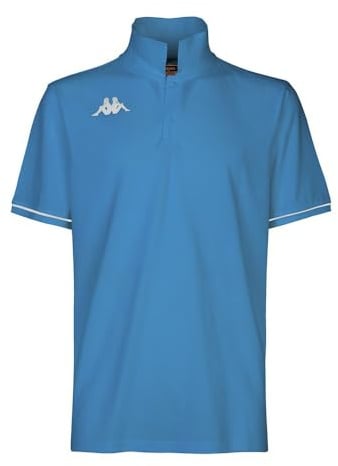 Kappa Herren Barli Polohemd, blau/weiß, S