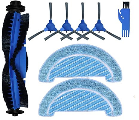 DREOX Compatible con Cecotec Conga 990 Vital/Conga 999 Vital Robot Aspirador Repuestos Cepillo Lateral Principal Filtro Hepa Mop Rag (Color : Set A)