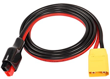 Solarstecker auf XT90 Kabel YACSEJAO 12AWG 1M XT90 Stecker auf 45A Solarpanel Stecker Verlängerungskabel für RC LiPo Akku FPV Outdoor Power Bank