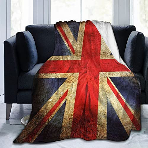 YINGD Flanelldecke mit UK-Flagge, Bettwäsche, Fleecedecke, weich, Klimaanlagen-Decke für Sofa, Couch, Wohnzimmer