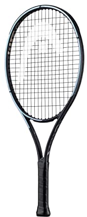 HEAD Gravity Jr.25 2023 Tennisschläger, Schwarz, Griffstärke 07, 8-10 Jahre