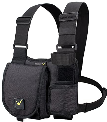 tee-uu CHEST MOLLE Funkgeräte-Harnisch schwarz | variabel konfigurierbar | abnehmbares Hauptfach