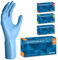 ARNOMED Gants jetables Bleu Extra Longs, gants jetables de 30cm de long en L, Gants en nitrile jetables Extra Épais, 100 pcs/boîte, gants en caoutchouc longs jetables, gants nitrile en S, M, L & XL