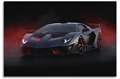 CLTE Poster für Lamborghini Aventador Supercar Wandposter Dekorative Malerei Leinwand Wandmontage und Kunstbild Druck Modernes Schlafzimmer Dekor Poster