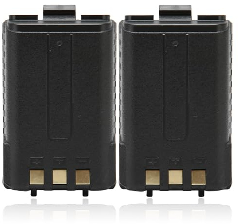 Lot de 2 Batteries Radio Bidirectionnelles de Rechange 7,4 V 3800 MAh pour UV5R 1 Génération UV5R 2 Générations UV5R 3 Générations Talkies-Walkies
