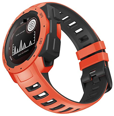 ANZOAT Correas de silicona para reloj inteligente Garmin Instinct de 22 mm, correa de repuesto para instinto/deportes electrónicos/marea/solar, For Instinct, Agate