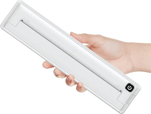 Bewinner Tragbarer Kabelloser Drucker, Thermo Bluetooth Drucker für Reisen, Mini Tintenloser Drucker, A4 Kabelloser Bluetooth Thermo Reisedrucker für Mobiles Büro, Thermopapier Spezial