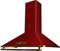 Kaiser EMPIRE Retro Designer Dunstabzugshaube 90 cm A 9315 RotEm | Wandhaube 910m³/h | Kaminhaube Bordeaux/Griff – Bronze | Abzugshaube Inkl.Umluftset/Abluft Wandmontage Expert Haube
