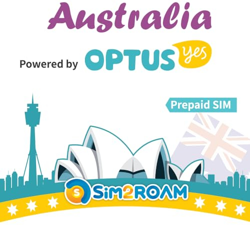 Australien Prepaid SIM-Karte 28 Tage 30GB| Unbegrenzte Ortsgespräche und SMS in Australien | Guthaben für Internationale Anrufe 15 AU$ (28 Tage)