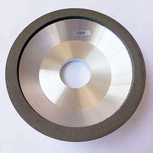 XINGXIN 12,7 cm CBN-Schleifscheibe, Schalenform, Harzbindung für Hochgeschwindigkeitsstahlschleifen (Körnung: 120#)