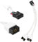 KUOQIY Motherboard 9 PIN USB 2.0 Header Splitter, Computer Motherboard USB Extension Cable, 9 Pin 1 Female to 2 Male Y Splitter Audio HD Extension Cable, White