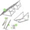 Solarpanel Halterung 70-130 cm für Flachdach, Wand & Garten | Einfache Befestigung | Universelle PV Aufständerung für 1 Solarmodul | Solarmodul Halterungssystem (0% MwSt. nach §12 Abs. 3 UStG)