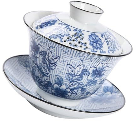 FUNOMOCYA Tazza Da Tè Vintage in Ceramica Ciotola Da Tè Tradizionale Per Uso Domestico