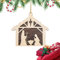 Generisch Weihnachtskrippen-Ornamente,Krippen-Ornamente aus - Traditionelle Weihnachtsornamente in Hausform - Christlicher Weihnachtsanhänger aus für Familie, Freunde, Ferienhaus, Hochzeit