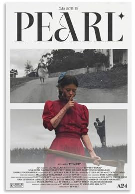 Mia Goth-Poster, Horror-Film-Poster, Leinwand, Wandkunst, Dekor, Gemälde für Zuhause, Wohnzimmer, Schlafzimmer, 20 x 30 cm, ungerahmter Stil