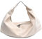 CRGANGZY Slouchy Hobo-Tasche for Damen, Wildleder, einfarbig, Umhängetasche, trendige Halbmond-Tasche, Handtasche for Arbeit, Reisen, Einkaufen (weiß)