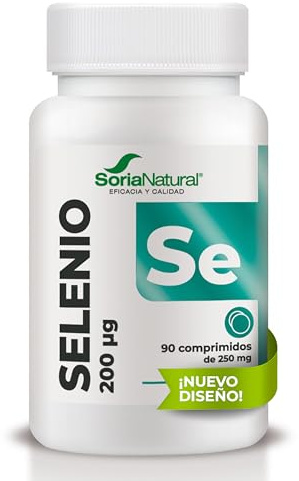 Soria Natural Selenio Liberación Sostenida -Contribuye al Funcionamiento Normal del Sistema Inmunitario y la Protección Celular - 90 comprimidos de 250 mg
