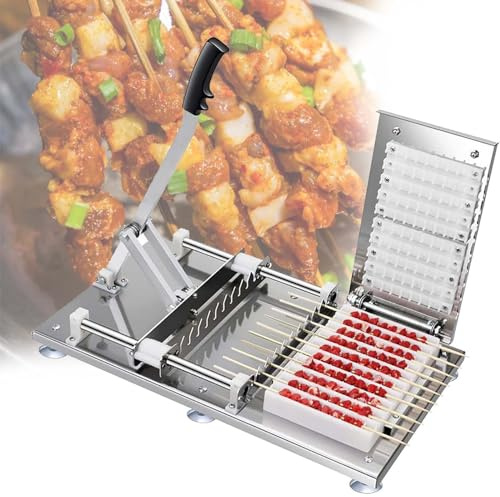 Grill-Fleischspieß-Maschine – Schnell Tragbare Edelstahl Schaschlik-Maker Box für Grill – Küchenzubehör Werkzeuge
