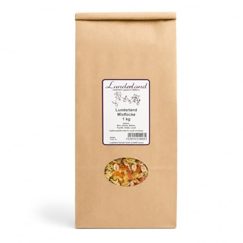 Lunderland - Mixflocke avec 30% Proportion de légumes Flocons de BARF Complément 1kg