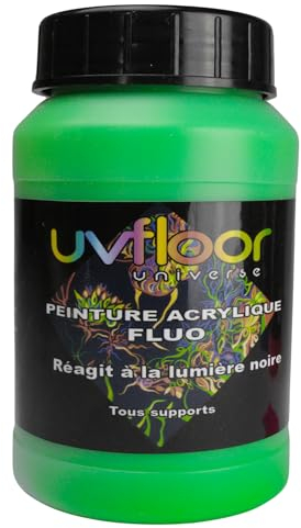 UV FLOOR UVFLOOR- Pintura, Color verde fluorescente, 250 ml (Lot de 1) (3700817000558)