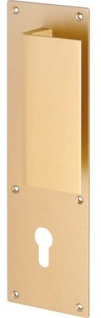 HERACLES - Poignée palière aluminium type Bastille 70x250mm champagne clé I - HERACLES - I-231102CLEI