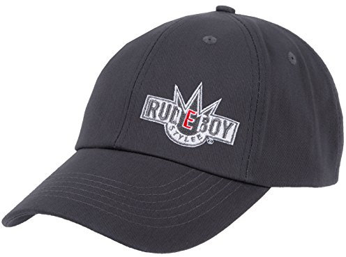 2Stoned Original Rudeboy Stylee Snapback Baseball Cap Anthrazit mit Stick-Logo für Herren und Jungen