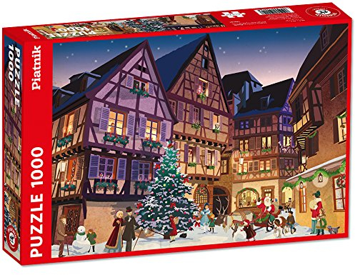 Piatnik 5442 - Vintage Weihnachtsdorf 1000 Teile Puzzle