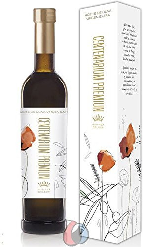 3 Glasflaschen x 500 ml - Premium Olivenöl Nobleza del sur Centenarium ersten Tag der Ernte Picual von Oliva Oliva Internet SL