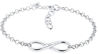 Elli Armband Damen Infinity mit Zirkonia Kristallen in 925 Sterling Silber