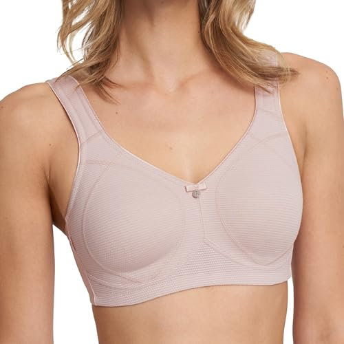 SUSA BH Damen ohne Bügel - Capri 8107 - Größen B-G - BH mit Soft-Touch-Unterbrustband - Gemoldete Cups mit Stützblenden & verstellbaren Träger - Glattes, leichtes Material - Bequemer T Shirt BH