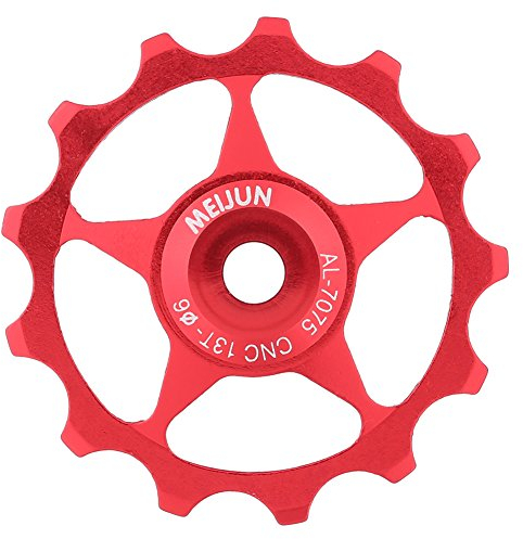 VGEBY Schaltwerk-Stützräder, Fahrrad-Stützräder, Rennrad, Aluminiumlegierung, Schaltwerk, Riemenscheibe, Tourney-Stützräder, 11T/13T (13T-Rot) Radfahren Fahrräder und Ersatzteile