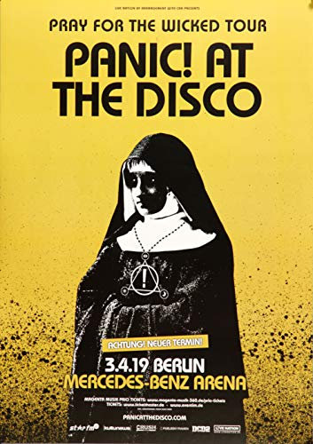 Panic at The Disco - Neuer Termin, Berlin 2019 » Konzertplakat/Premium Poster | Live Konzert Veranstaltung | DIN A1 «