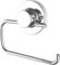 Cornat 3 in 1 Style – 3 Diverse opzioni di Fissaggio con Ventosa, Adesivo e Foratura – Senza Coperchio – Cromato/Porta Carta igienica / T340261, Cromo (Lucido)