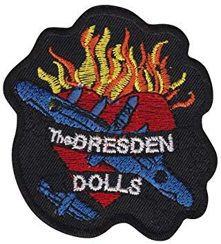 SigitasTrading The Dresden Dolls Aufnäher Besticktes Patch zum Aufbügeln Applique