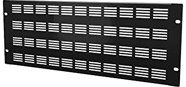 Infitronic INRBL114STL - Panel de acero para rack de 19 pulgadas (4U, rejilla de ventilación en U)