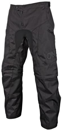 O'Neal | Pantaloni Motocross | MX | Materiale Durevole, Zip off, Indossare Come Pantaloni Lunghi Come Pantaloncini, Pannelli Resistenti al Calore | Apocalypse Pants | Adulto | Nero | Taglia 30/46