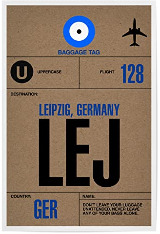 artboxONE Poster 75x50 cm Leipzig Städte Airport Leipzig hochwertiger Design Kunstdruck - Bild Airport City Flughafen